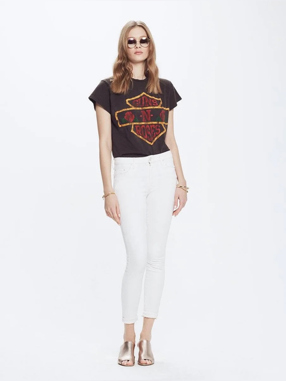 Mother High Waisted Looker in Whipping the Cream, size 28